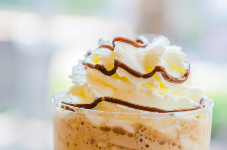 Mocha coffee frappeの写真素材