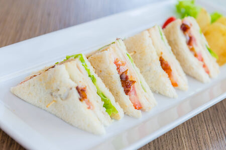 Club sandwichesの写真素材