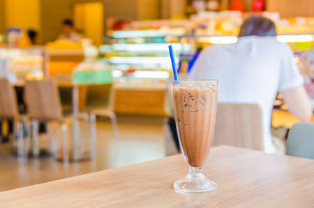 Iced mocha coffeeの写真素材