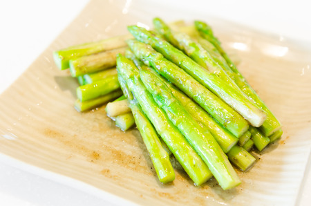 asparagus friedの写真素材