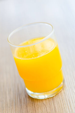 Orange juice glassの写真素材