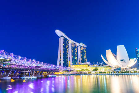 Singapore skylineのeditorial素材