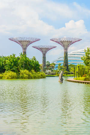 Garden by the bay at singaporeのeditorial素材