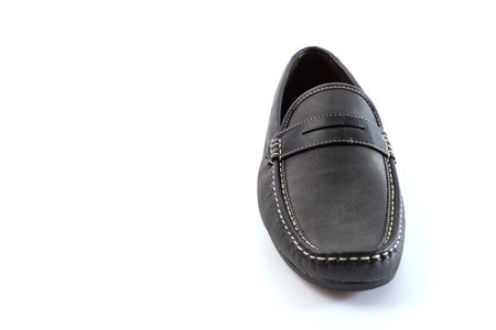 Men shoes isolated on whiteの写真素材