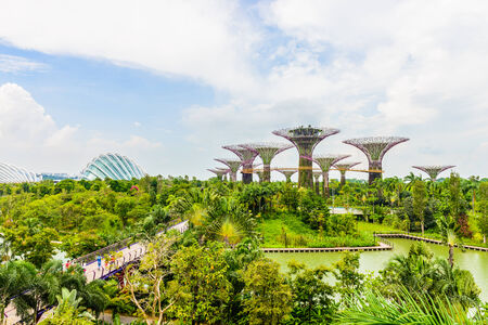 Garden by the bay at singaporeのeditorial素材