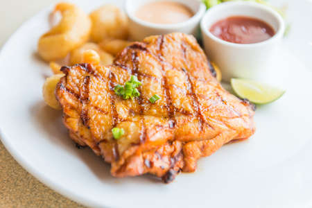 Chicken steakの写真素材