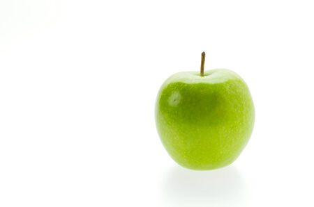 Apple isolated on whiteの写真素材
