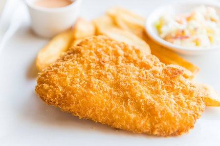 Fish and chipsの写真素材