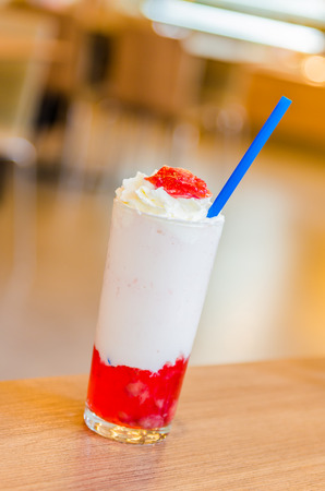 Strawberry smoothieの写真素材