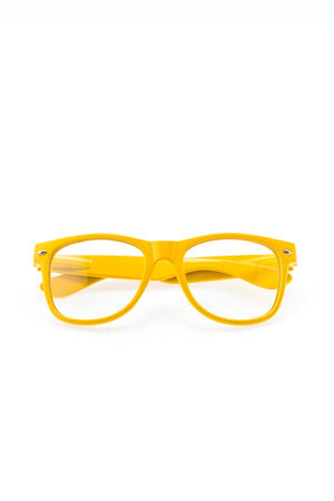 Colorful Eyeglasses isolated on whiteの写真素材