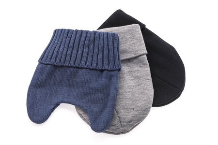 Knitted hat isolated on white