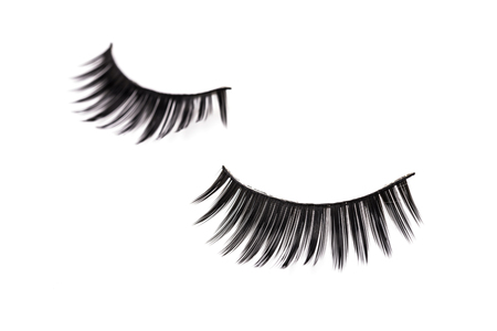 eyelashes isolated on white