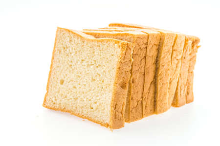Bread isolated on white