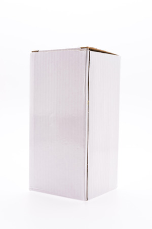Box isolated on whiteの写真素材