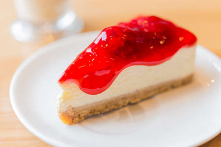 Strawberry cheese cakeの写真素材