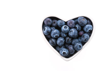 Blueberry isolated on whiteの写真素材