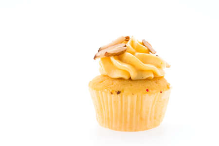 Cupcakes isolated on whiteの写真素材