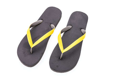 Flip flop isolated on white backgroundの写真素材