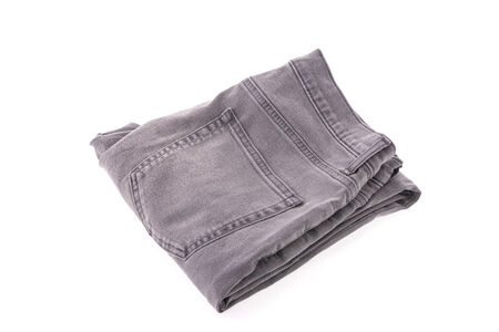 Jeans isolated on white backgroundの写真素材