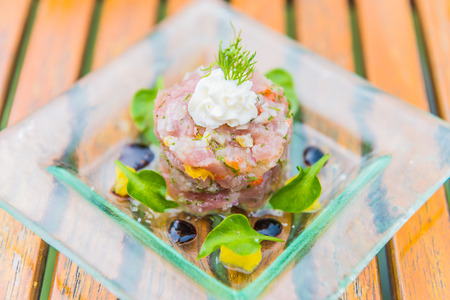 Tuna tartarの写真素材