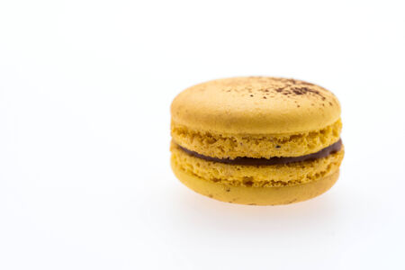 Macaroons isolated on whiteの写真素材
