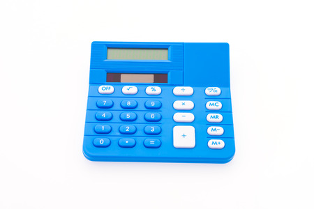 Calculator isolated on white 