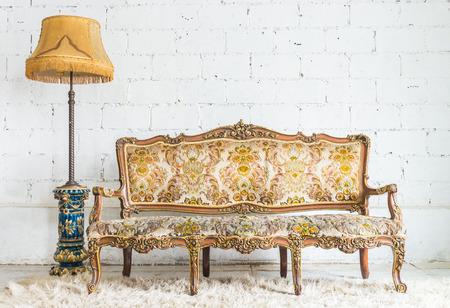 Vintage sofaの写真素材