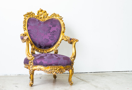Purple Vintage sofaの写真素材