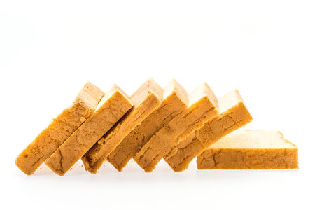 Bread isolated on white