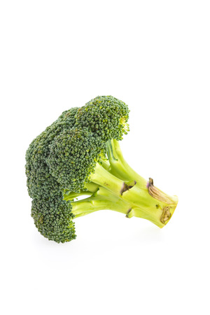 Broccoli isolated on white backgroundの写真素材