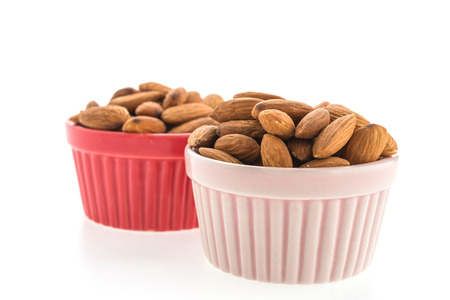 Almond isolated on white backgroundの写真素材