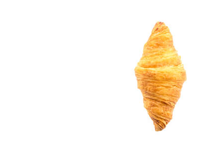 croissant isolated on white backgroundの写真素材