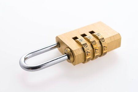 Pad lock isolated on white background