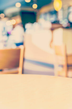 Blur coffee shop process vintage style pictureの写真素材