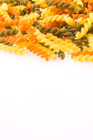 Pasta isolated on white backgroundの写真素材