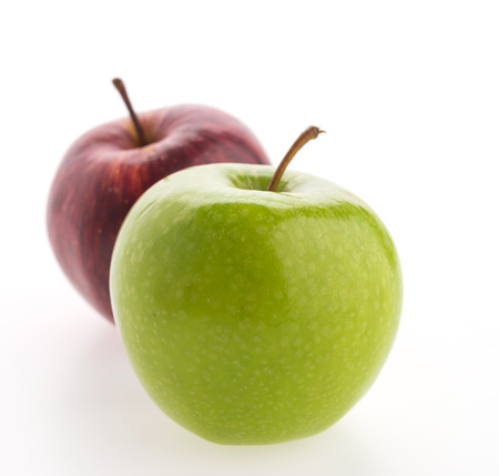 Apple isolated on white backgroundの写真素材