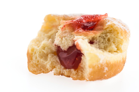 Donut isolated on white backgroundの写真素材