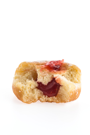 Donut isolated on white backgroundの写真素材