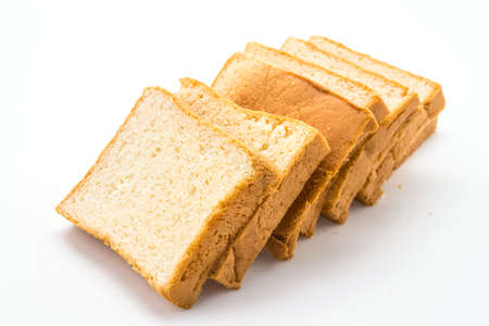 Bread isolated on white