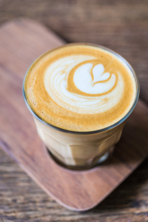 Latte coffeeの写真素材