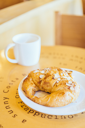 Croissant almond - vintage effect style picturesの写真素材