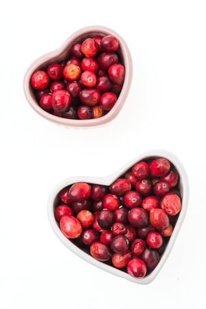 Cranberry isolated on white backgroundの写真素材