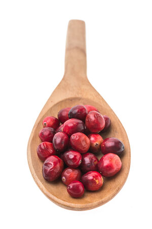 Cranberry isolated on white backgroundの写真素材