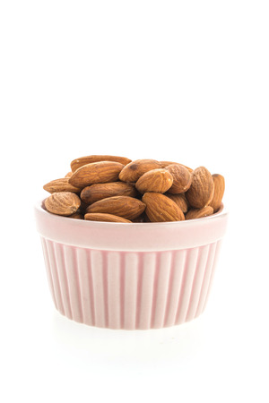 Almond isolated on white backgroundの写真素材