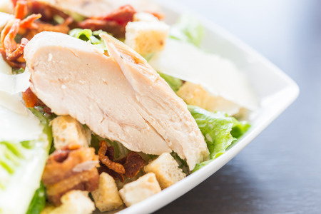 Grilled chicken salad - healthy foodの写真素材