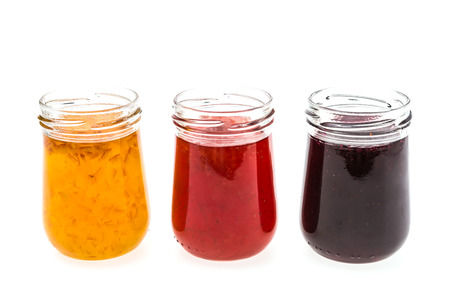 Jam Jar isolated on white の写真素材
