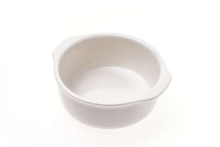 White bowl isolated on white background