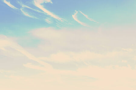 Clouds blue sky - vintage effect style picture