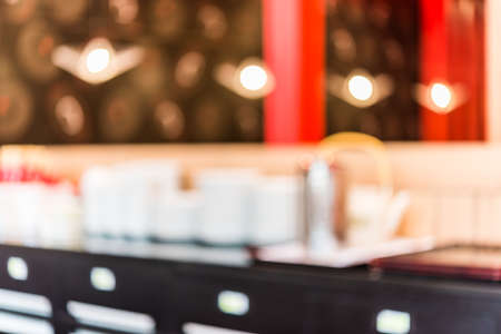 Restaurant blur shotの写真素材