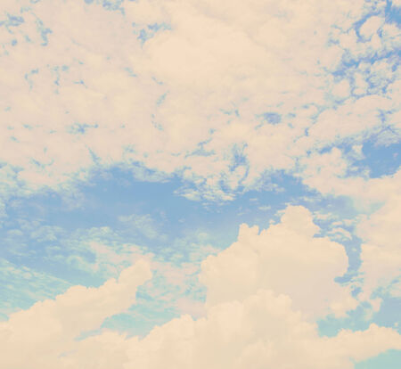 Clouds blue sky - vintage effect style picture